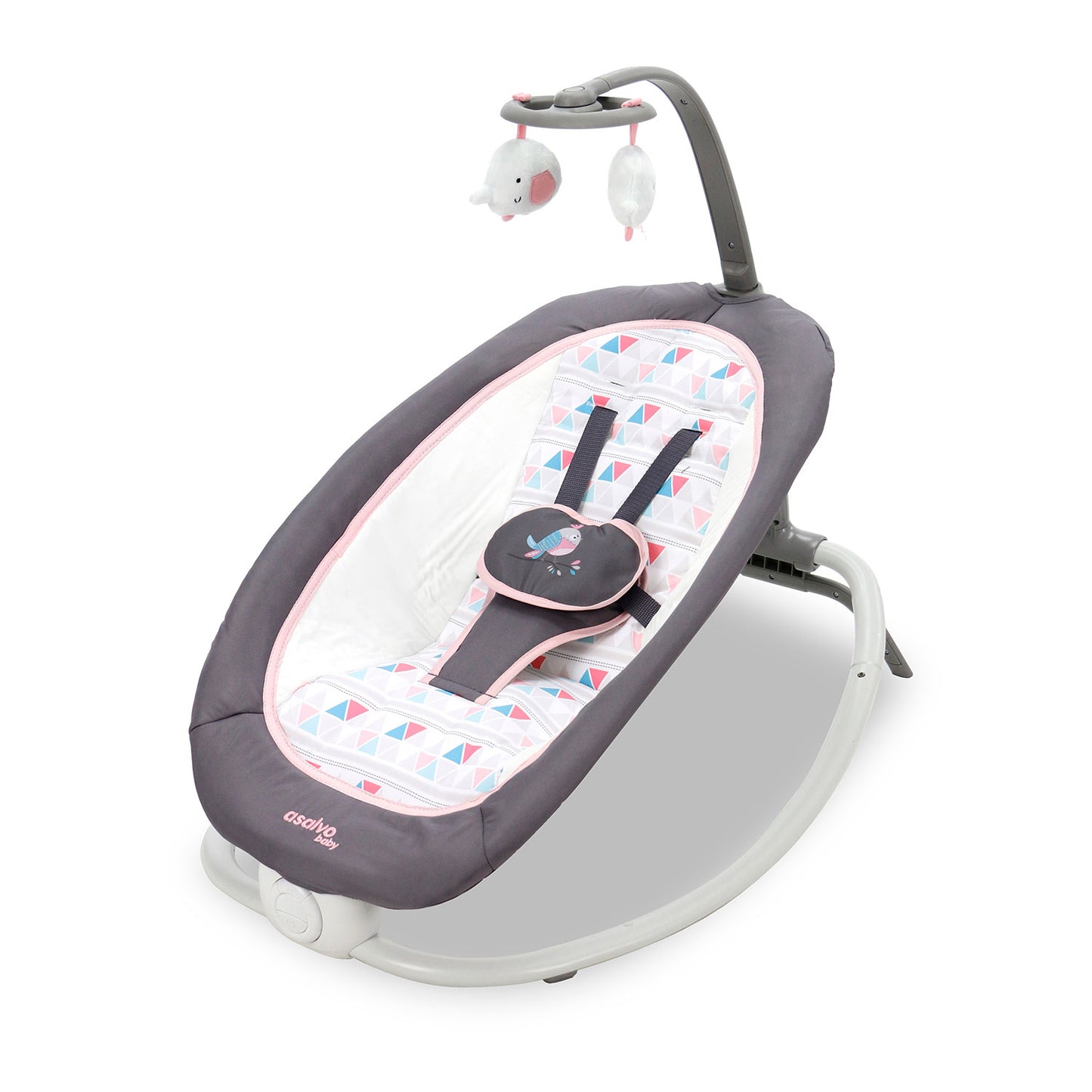Babywippe BIRDS PINK