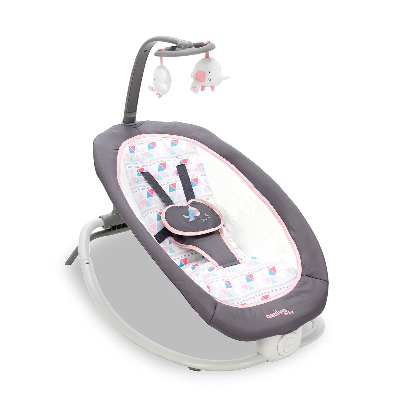Babywippe BIRDS PINK