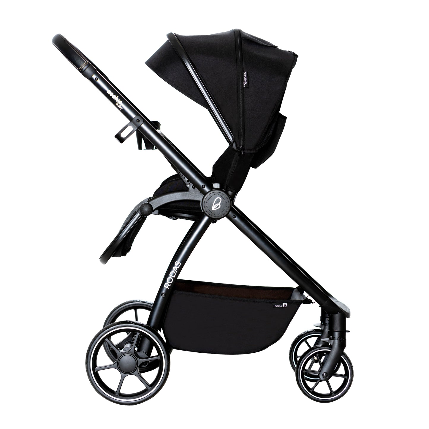 2 in 1 Buggy System DUO RODAS BLACK