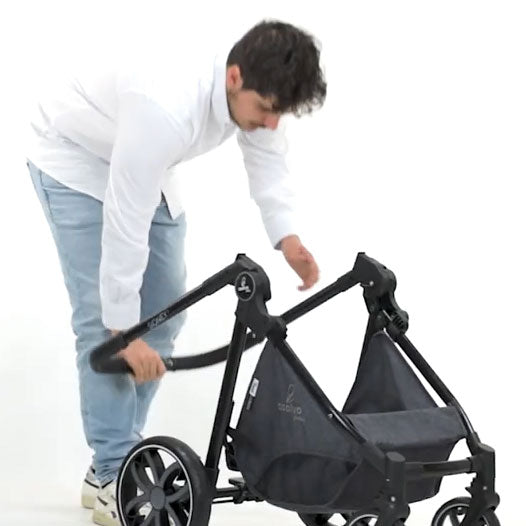Kinderwagen Set SIDNEY II GREY Convertible als Trio