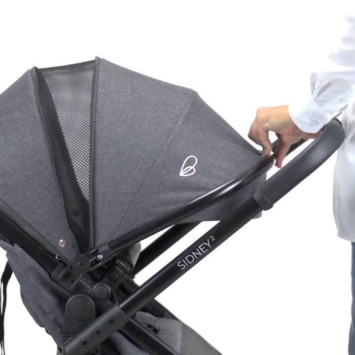 Kinderwagen Set SIDNEY II GREY Convertible als Trio