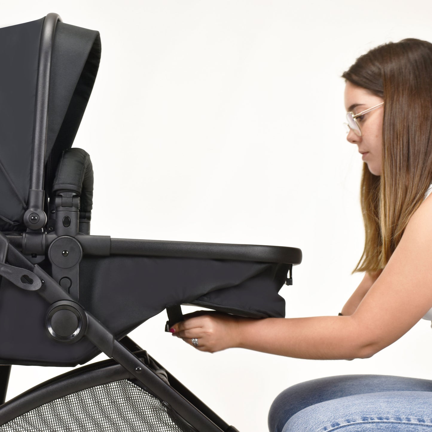 Kinderwagen Set BIARRITZ BLACK Convertible als Trio