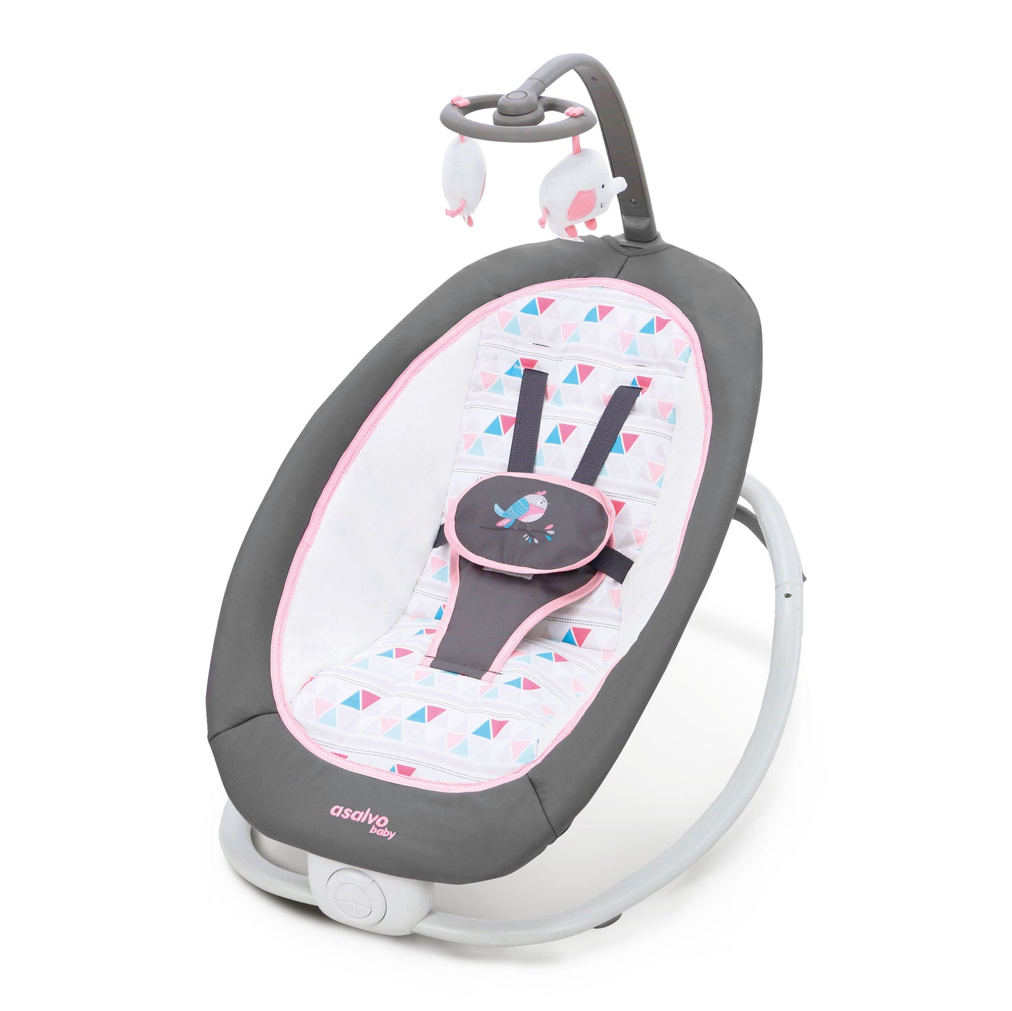 Babywippe BIRDS PINK