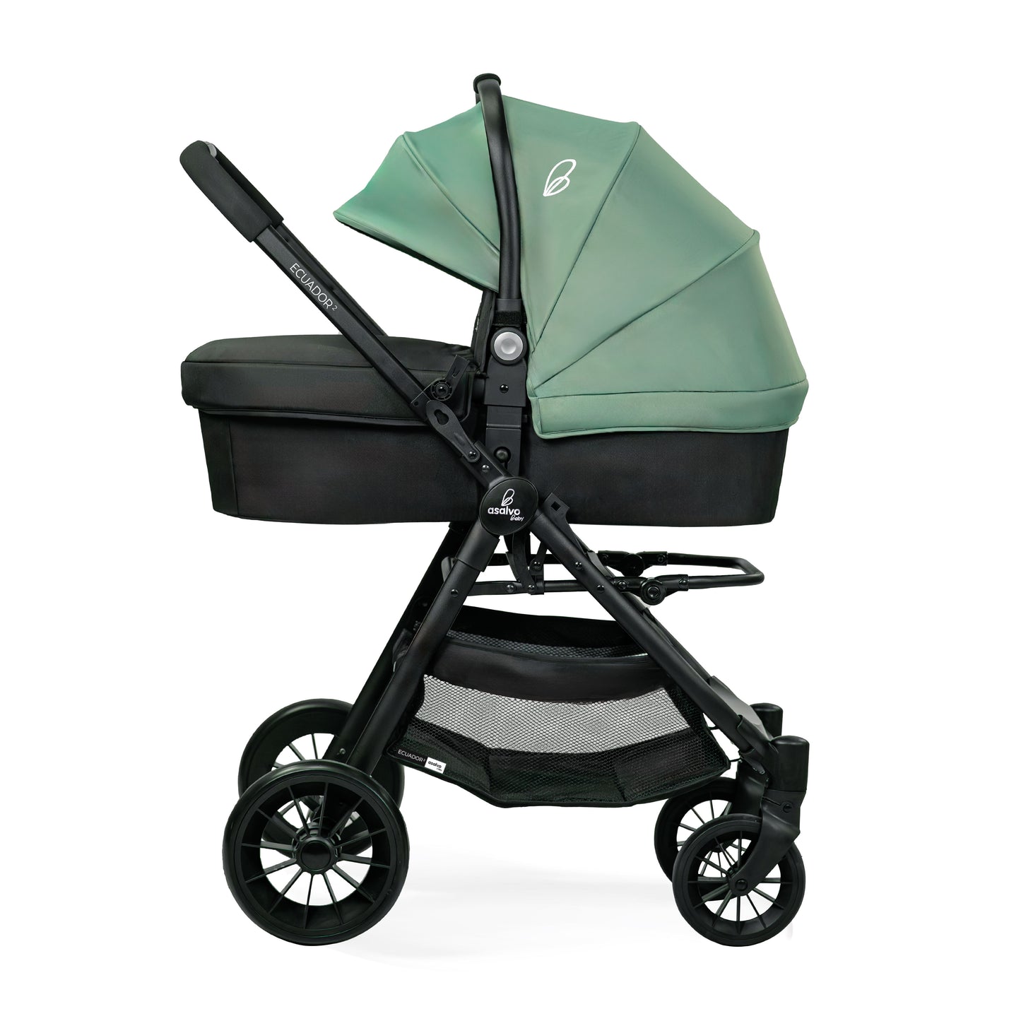 3 in 1 Kinderwagen ECUADOR II grün