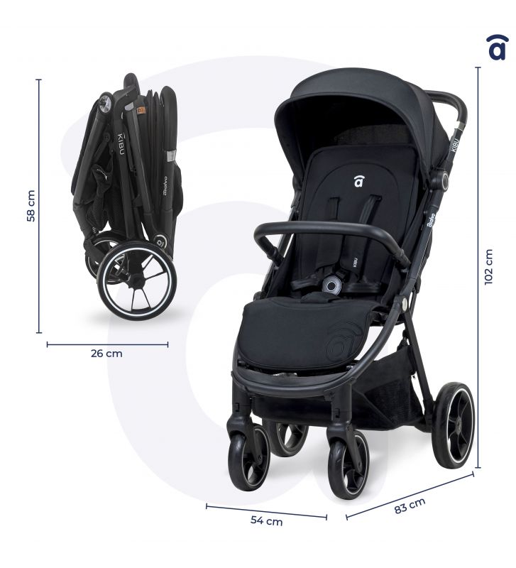 Kinderwagen Travel System KIBU BLACK