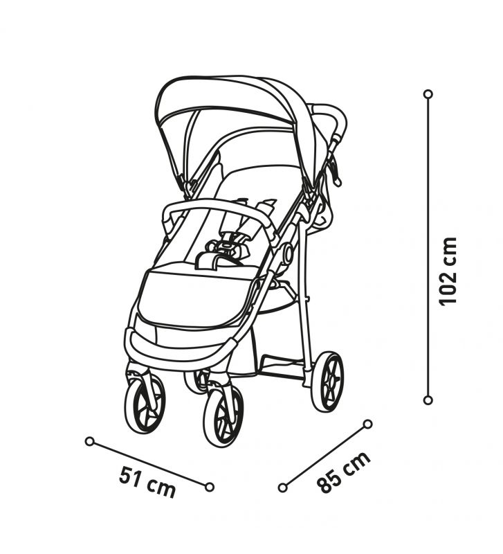 3 in 1 Kinderwagen Oslo 2 Beige