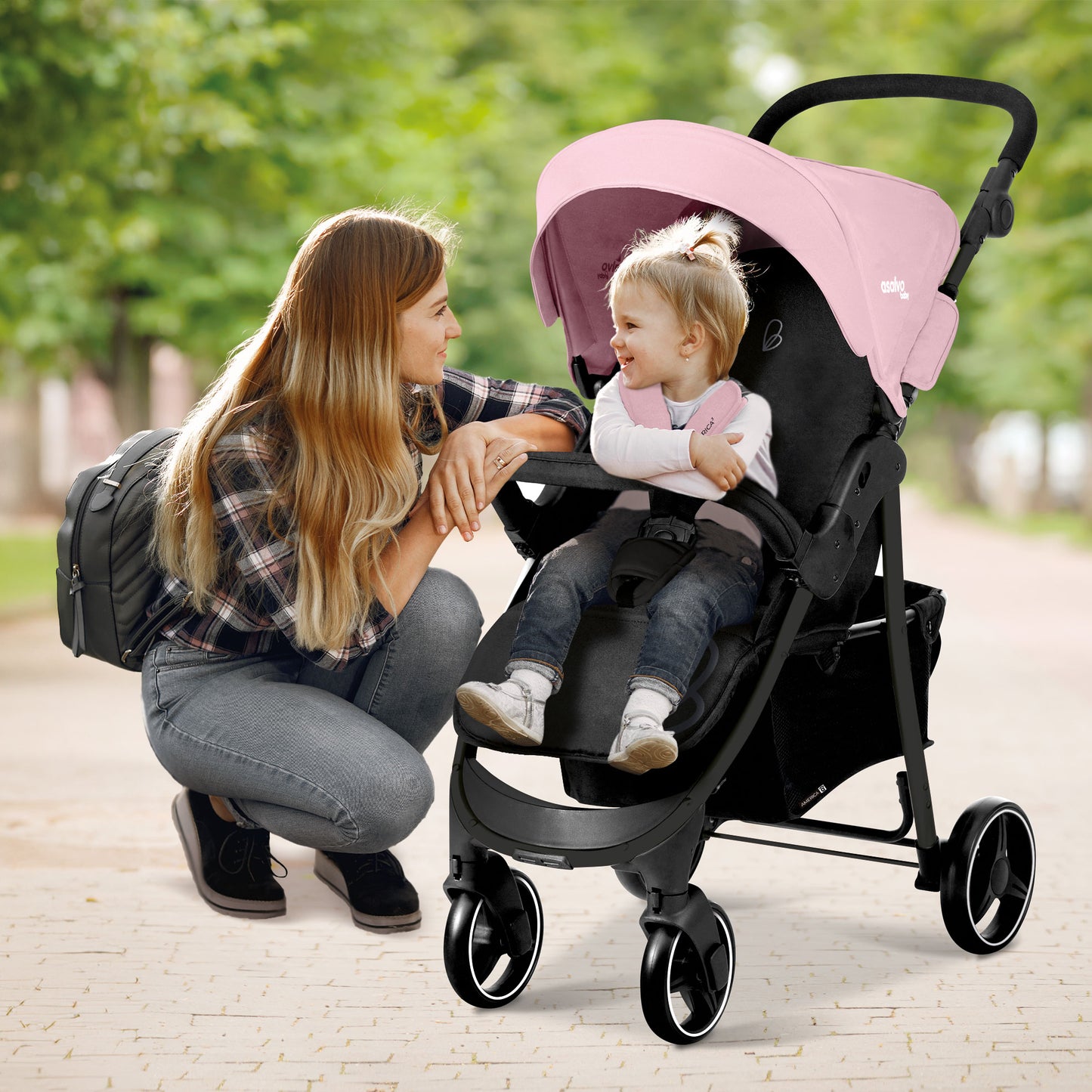 Kinderwagen America 3 Rosa