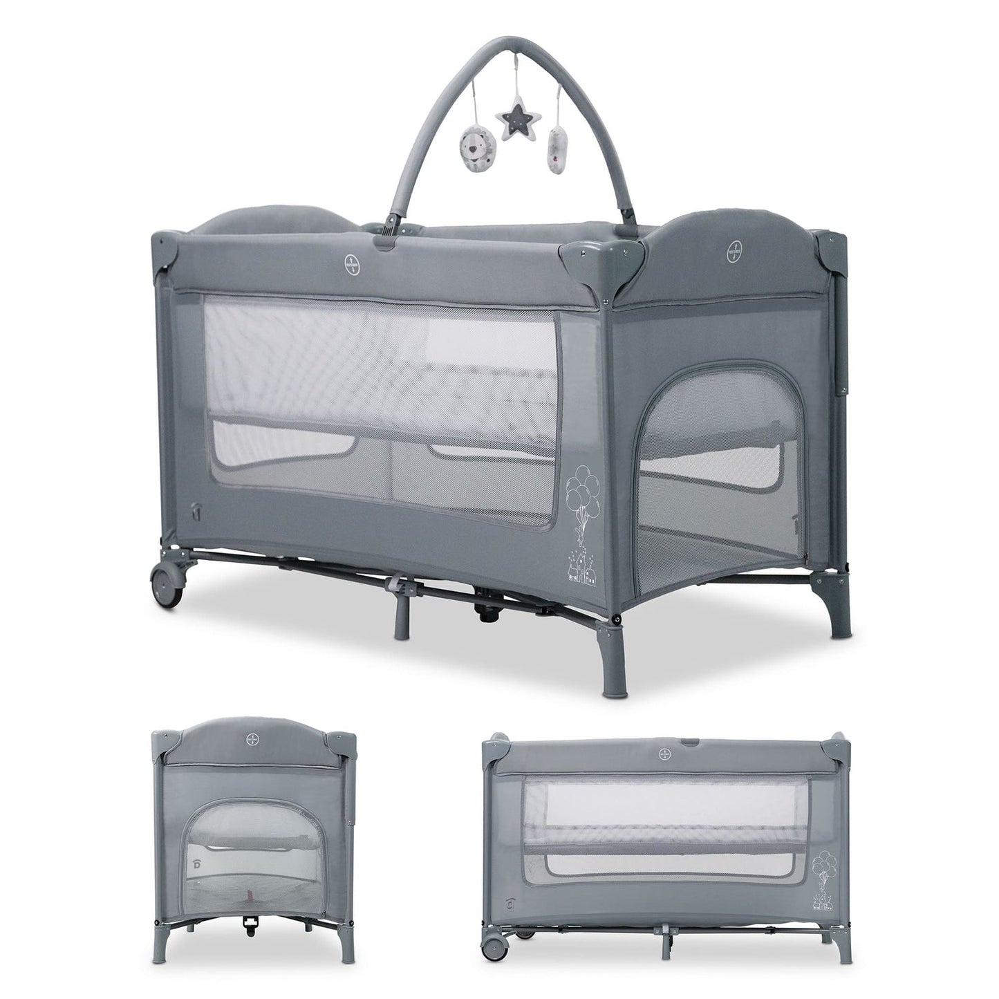 Asalvo Reisebett DUO BABY in blau