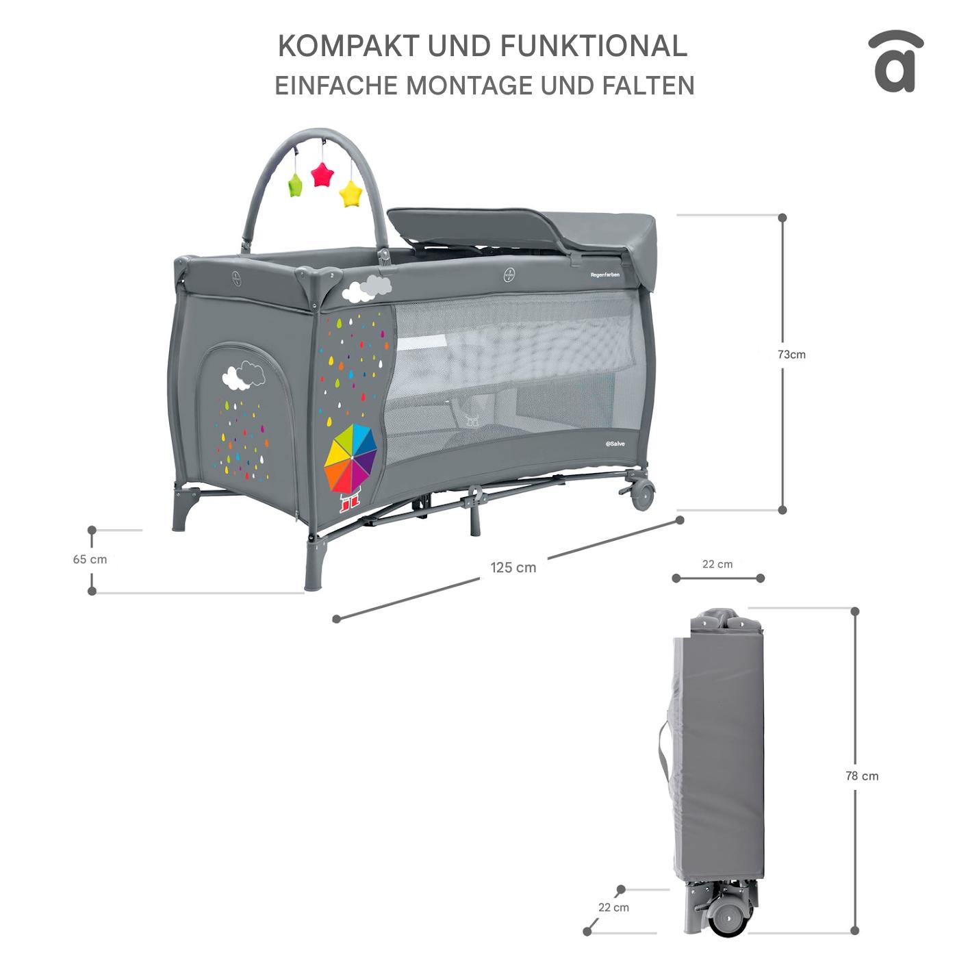 Asalvo Reisebett COMPLETA UMBRELLA