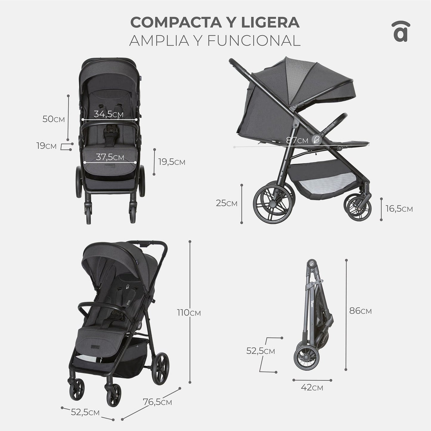Asalvo Buggy FIYI in Beige leicht und robust