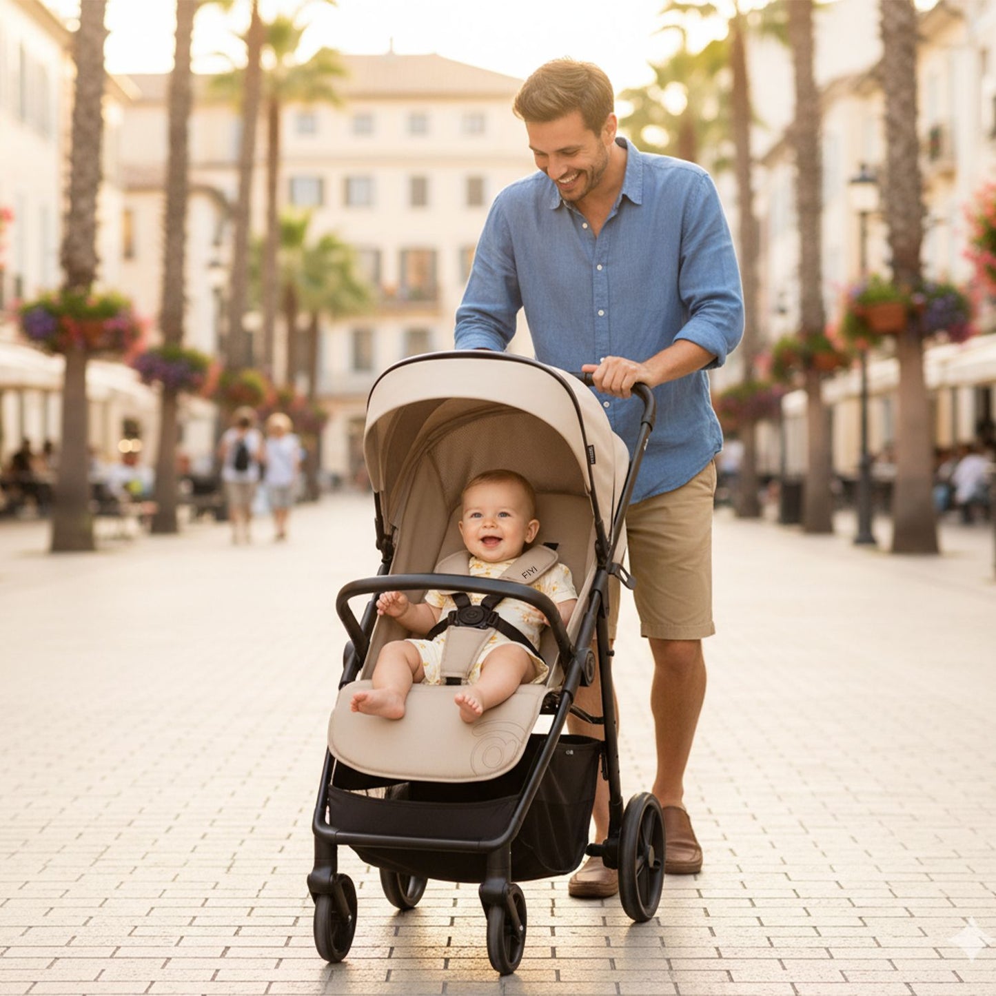 Asalvo Buggy FIYI in Beige leicht und robust