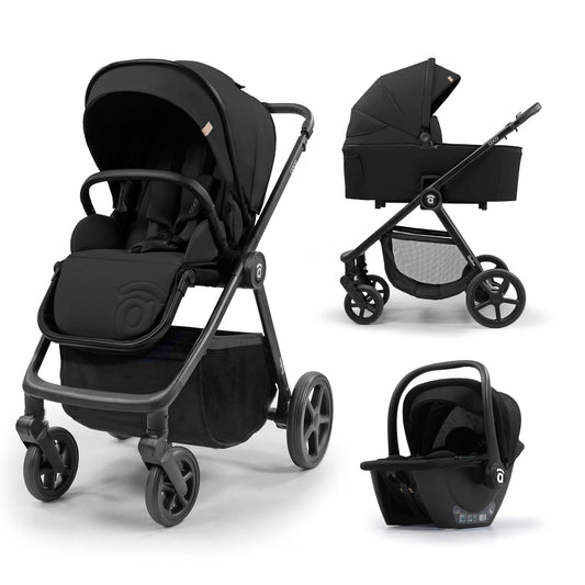 Asalvo Kinderwagen Trio Coco schwarz