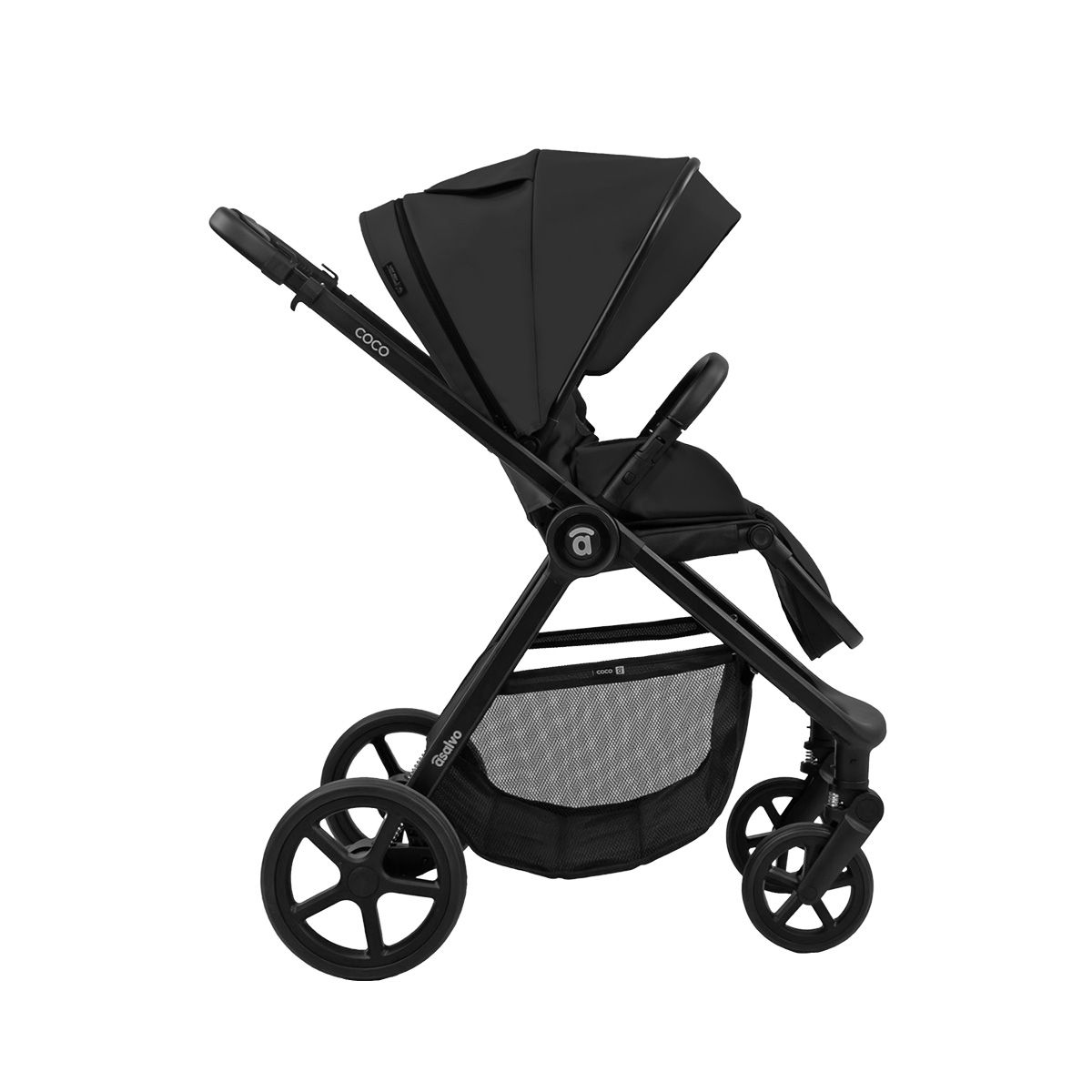 Asalvo Kinderwagen Duo Coco schwarz