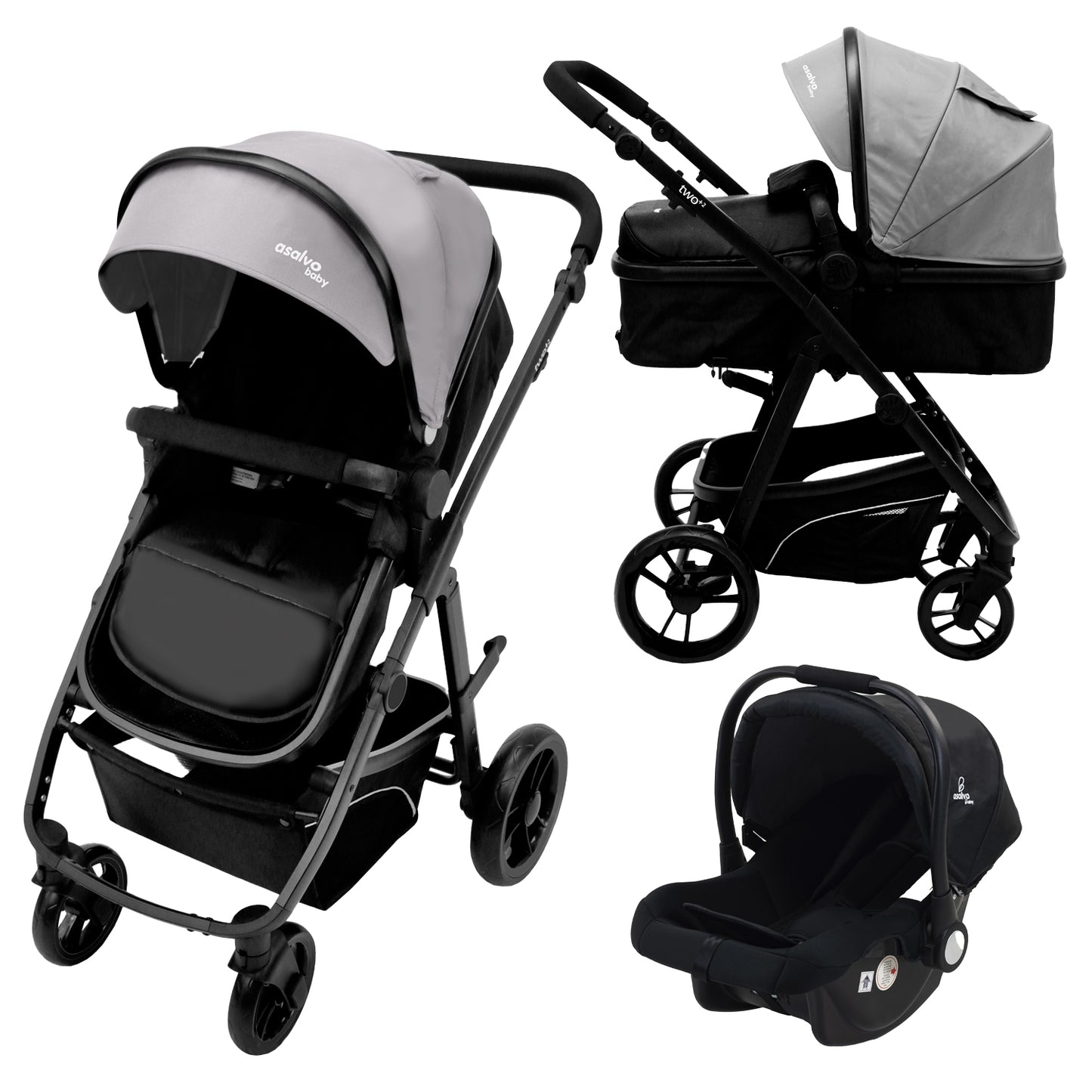 Asalvo Trio Convertible in 2 in 1 vielseitigste und praktischste Kinderwagen