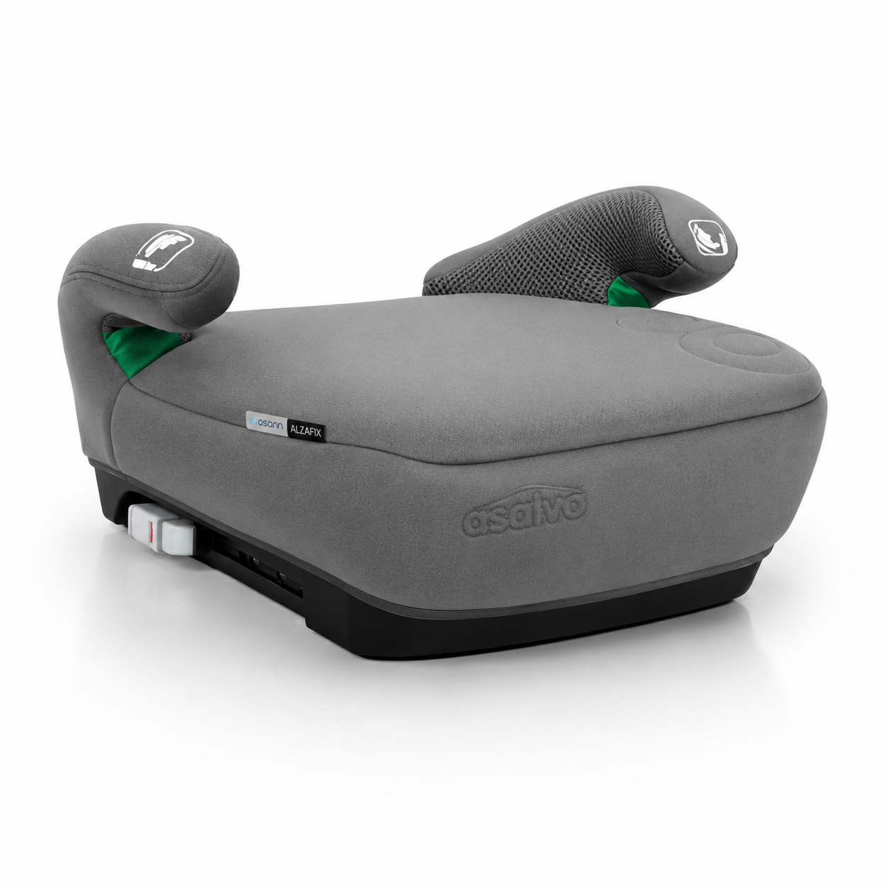 Asalvo Autokindersitz „ALZAFIX GREY“ inklusive Isofix Halterung