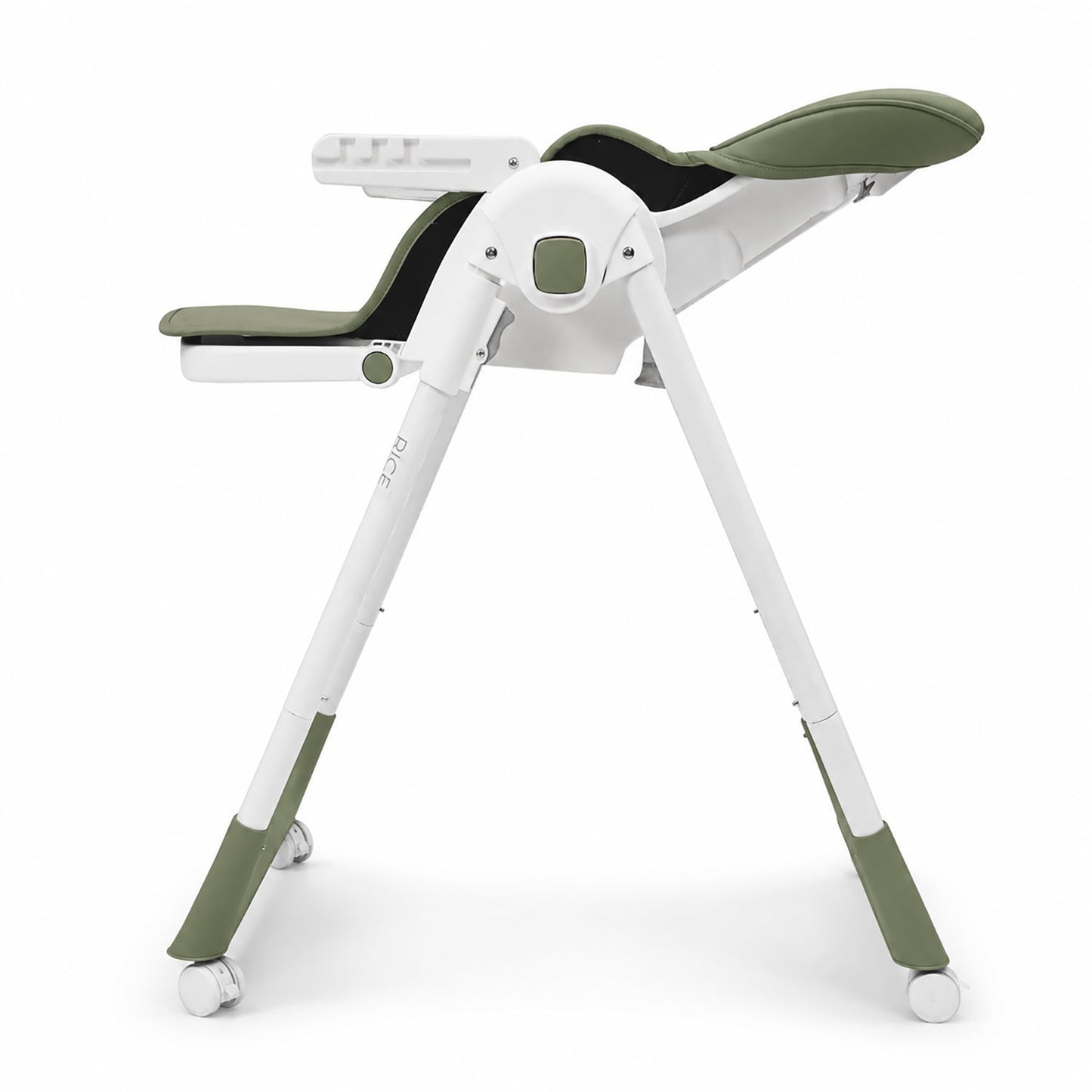 Asalvo Hochstuhl mit Rollen RÎCE GREEN