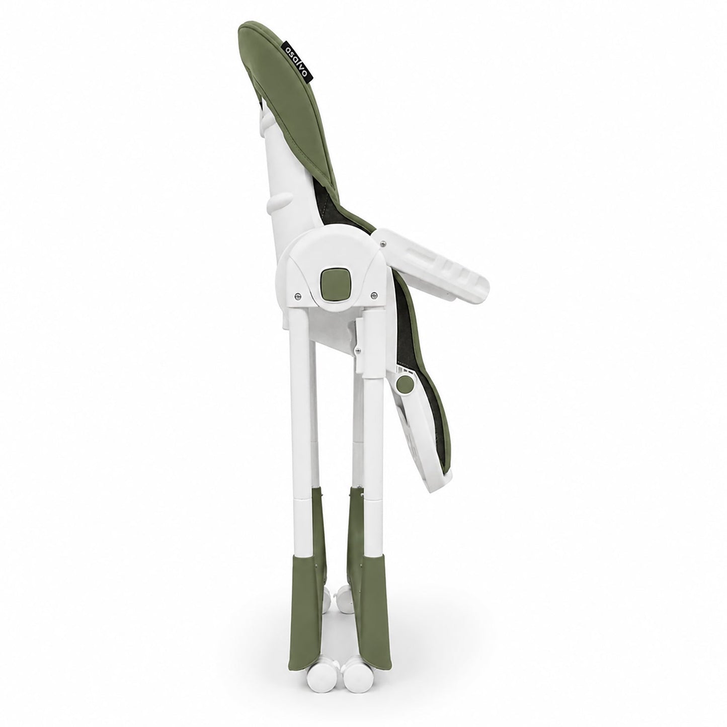Asalvo Hochstuhl mit Rollen RÎCE GREEN