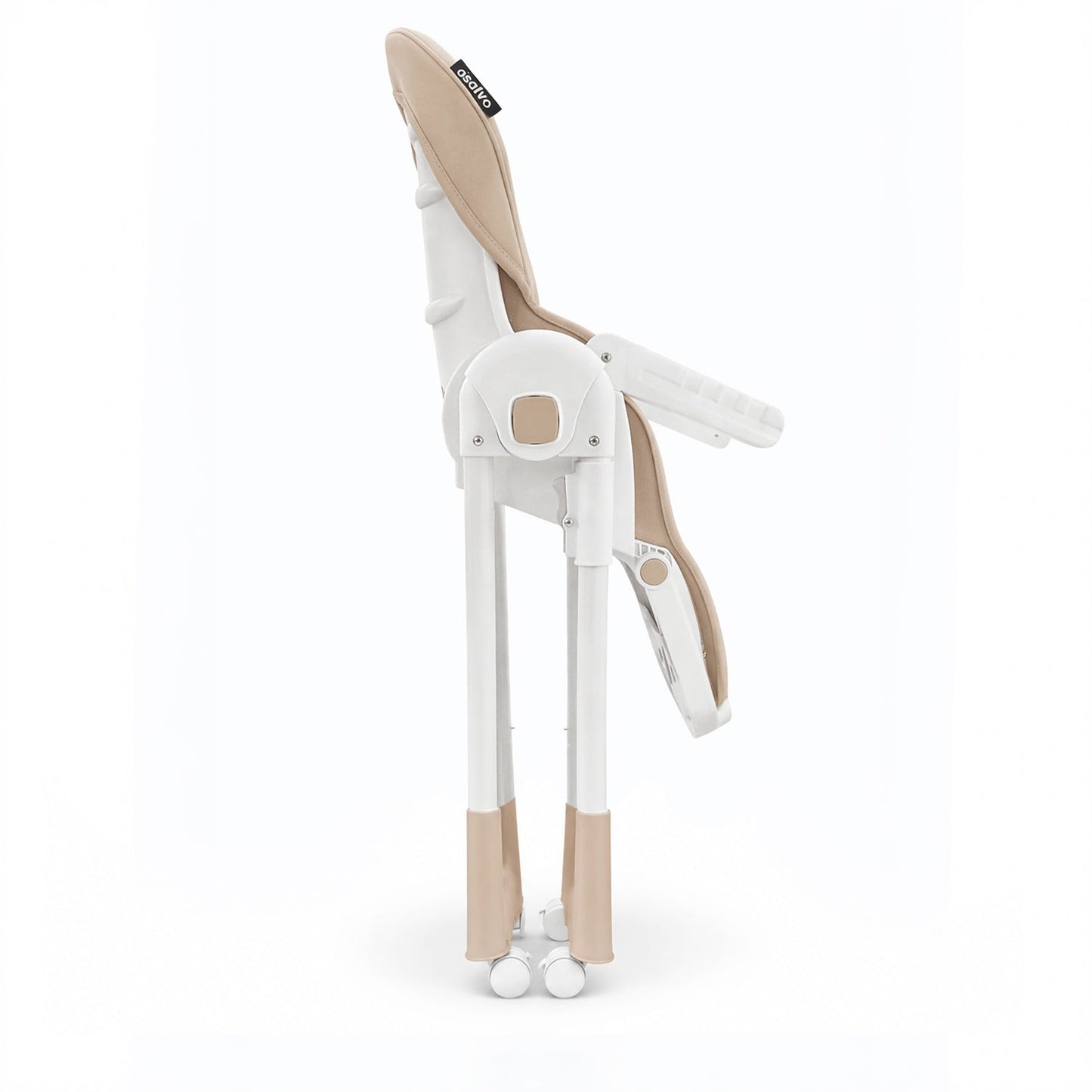 Asalvo Hochstuhl mit Rollen RÎCE BEIGE