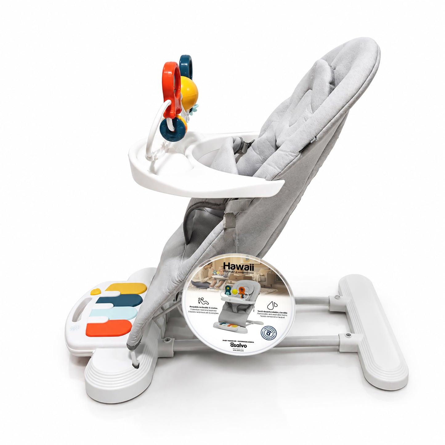 Asalvo Babywippe HAWAI GREY