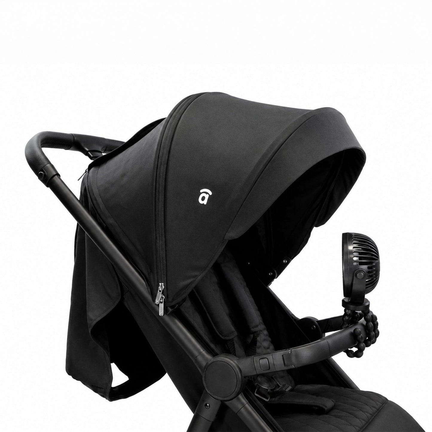 Asalvo tragbarer, wiederaufladbarer Ventilator für Kinderwagen und Auto