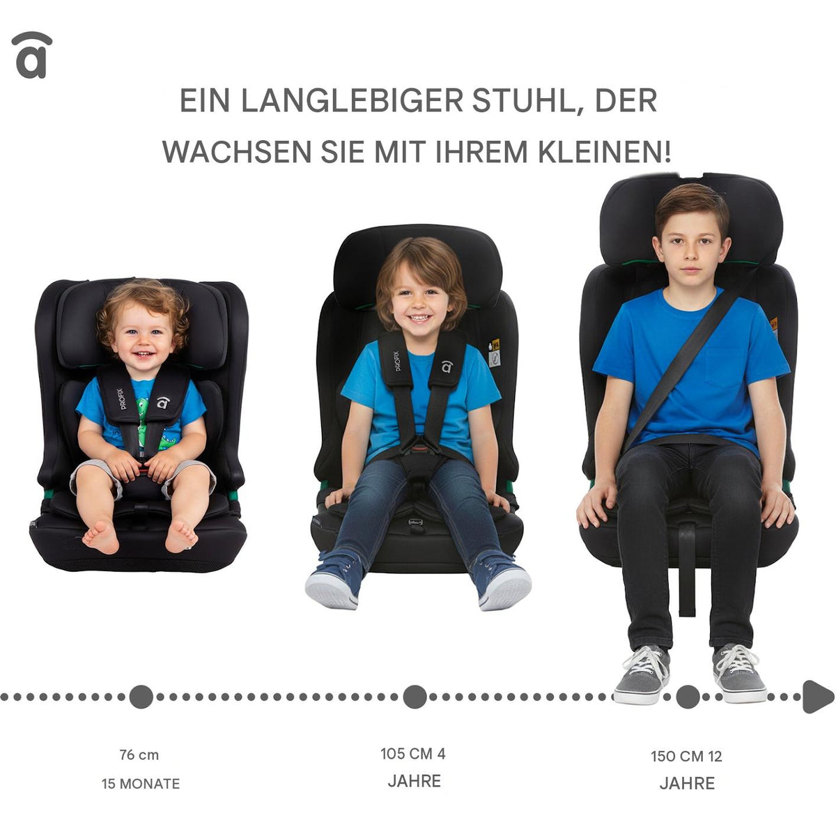 AUSTEN 2 BLACK child car seat