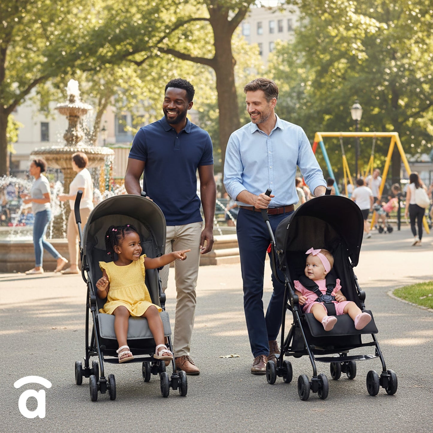 Asalvo Kinderwagen Mia, schwarz