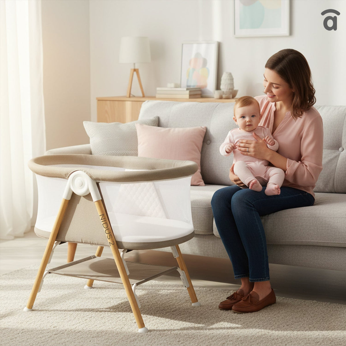 Asalvo 2in1 Kinder- & Beistellbett Nidus 2
