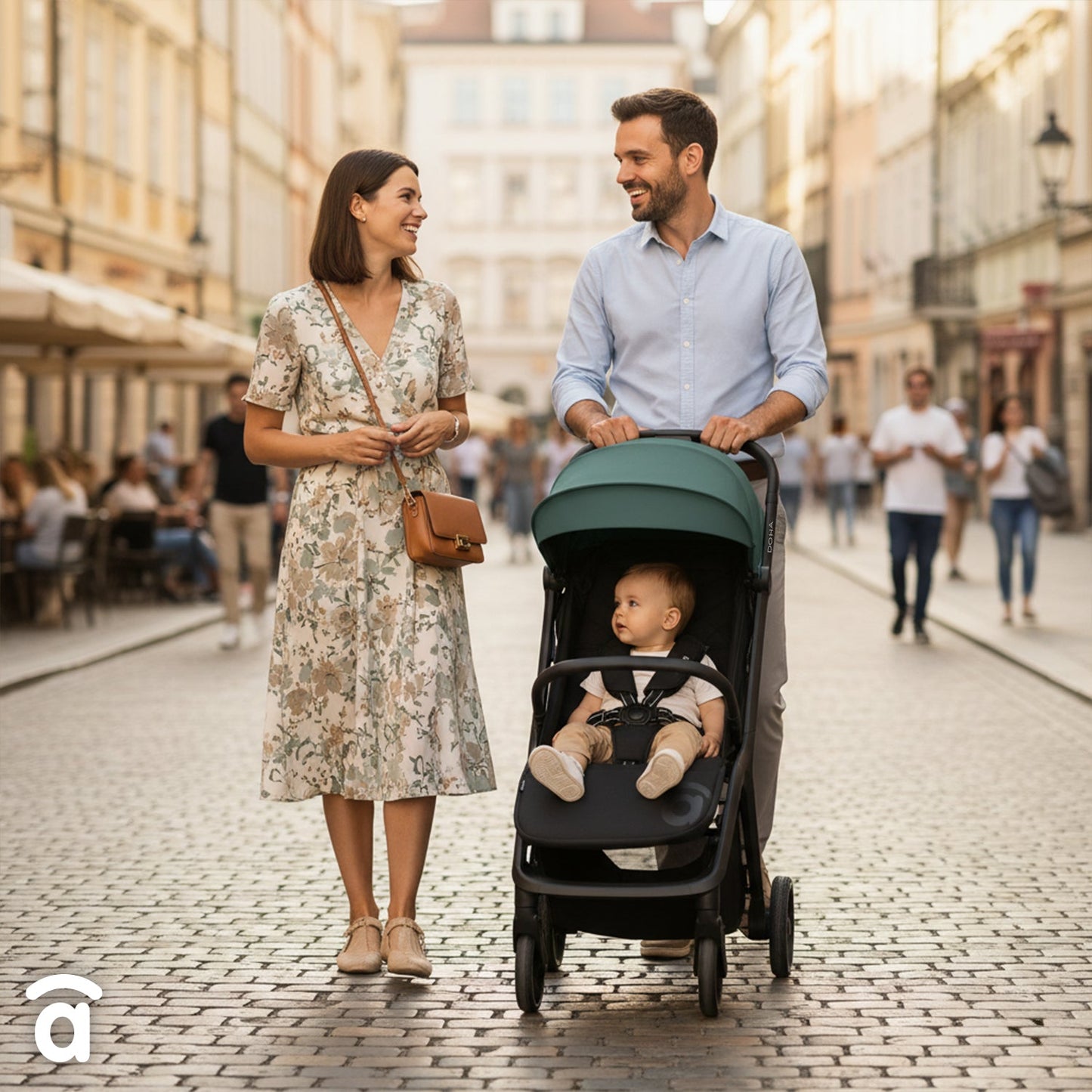 Asalvo Kinderwagen Doha in grün