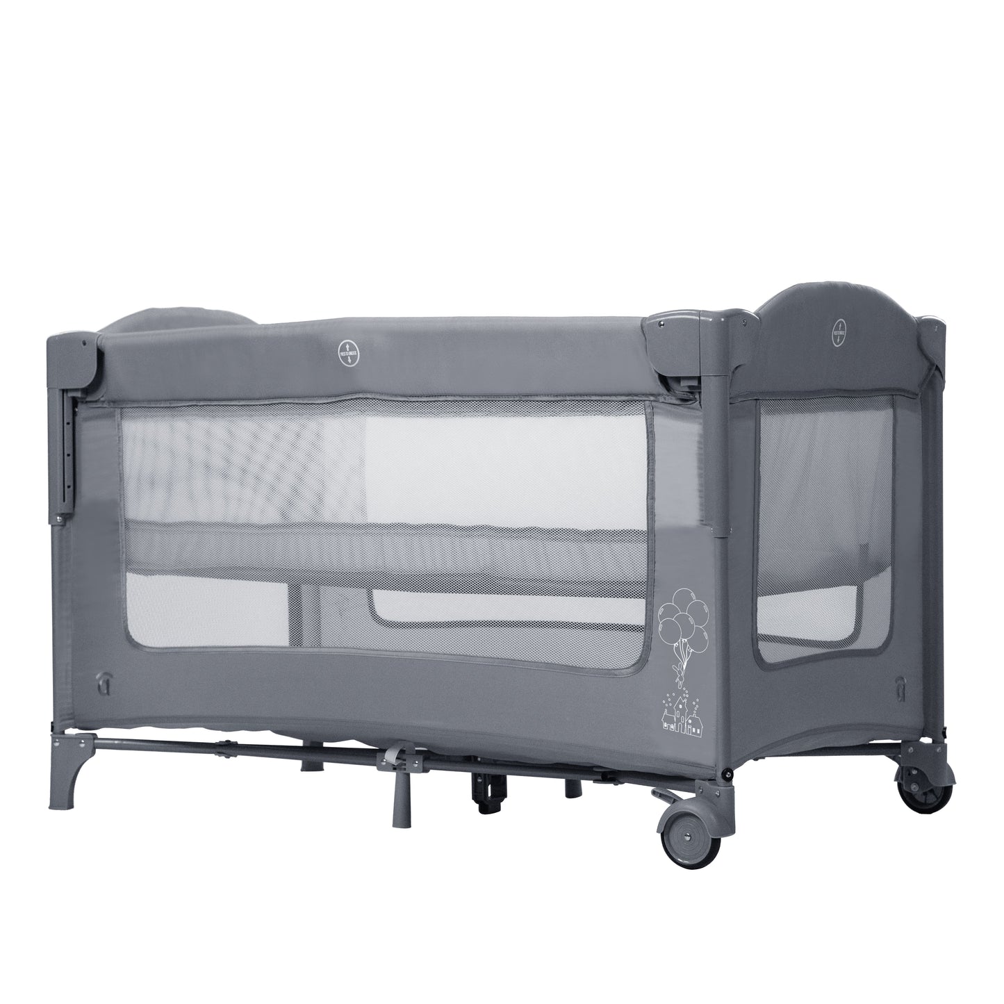 Asalvo Reisebett DUO BABY in blau