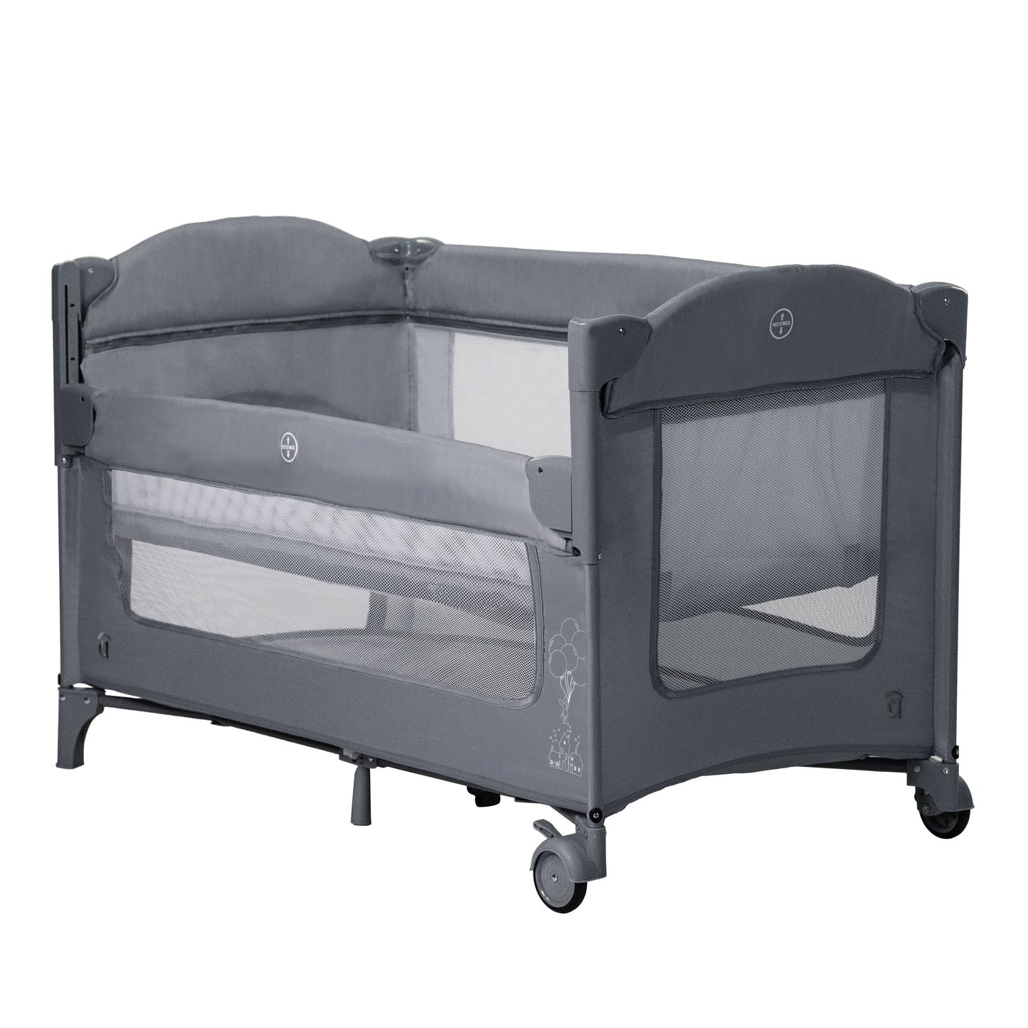 Asalvo Reisebett DUO BABY in blau
