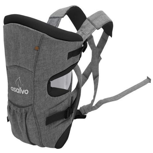 Asalvo Bauchtrage & Babytrage in grau