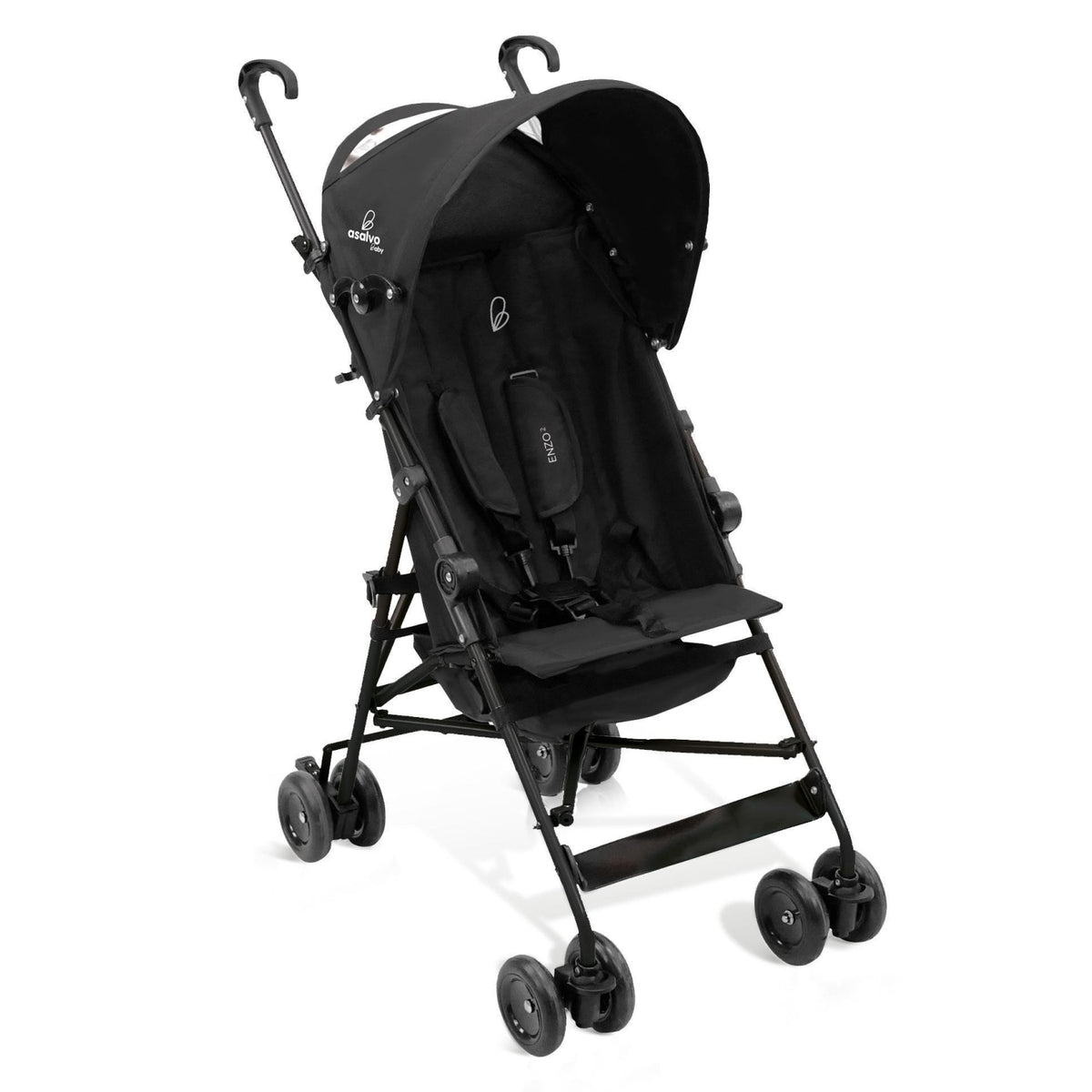 Asalvo Kinderwagen Enzo 3 in schwarz