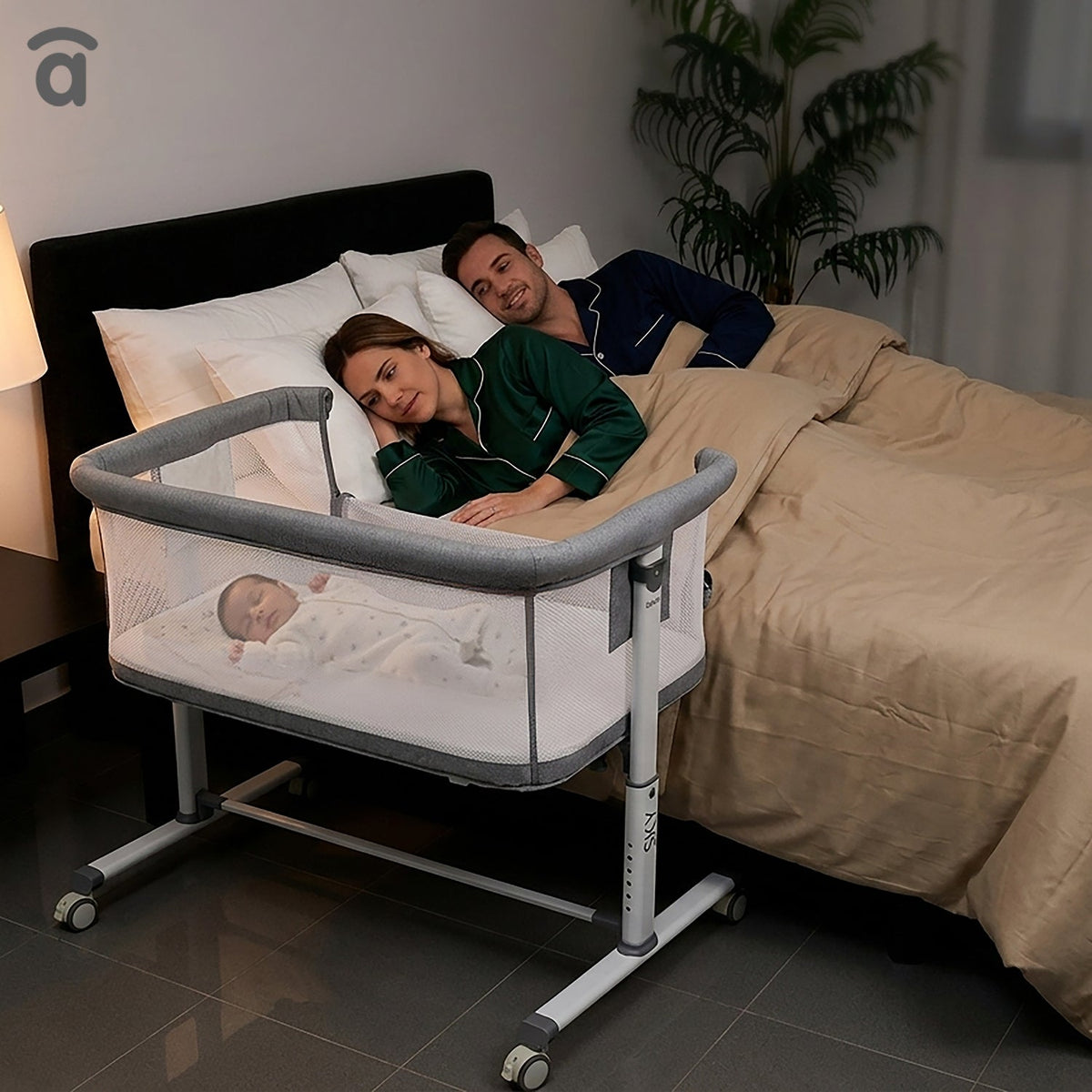 2 in 1 Children's &amp; Side Bed COT SMART