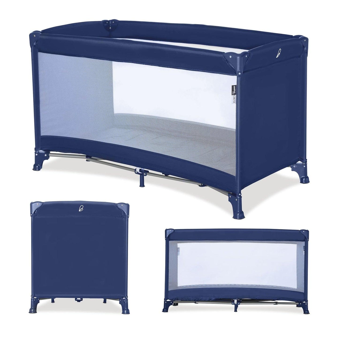 Asalvo Reisebett  BALEARES NAVY für Familienausflüge 120x60
