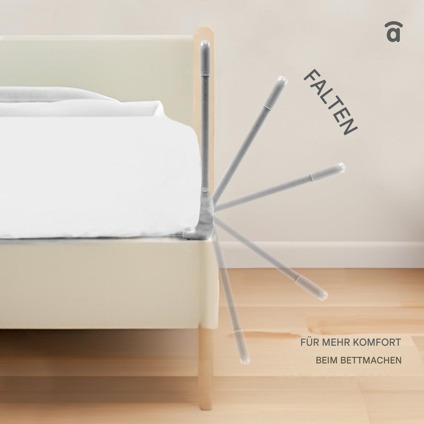 Asalvo Baby Bettschutzgitter in weiß mit 150 cm