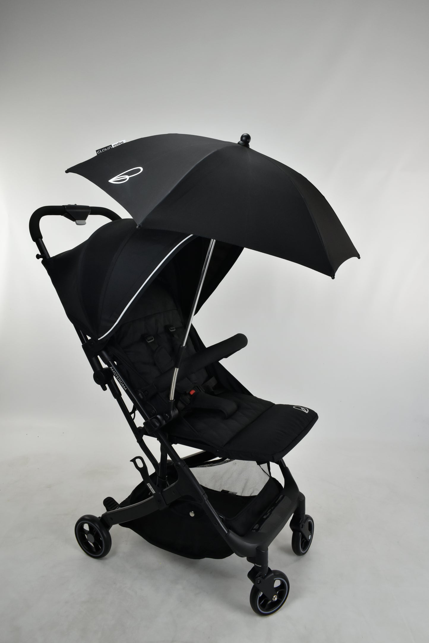 Asalvo Universalschirm für ihren Kinderwagen in Schwarz