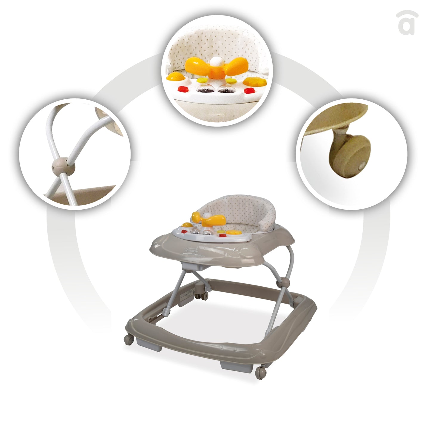 ASALVO Lauflernhilfe DIVER STARS BEIGE