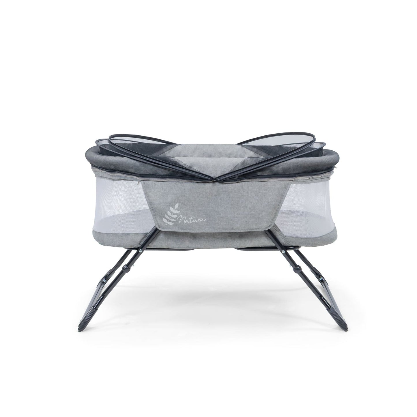 Asalvo Trip-Natura Falt-Mini-Kinderbett & Beistellbett in grau