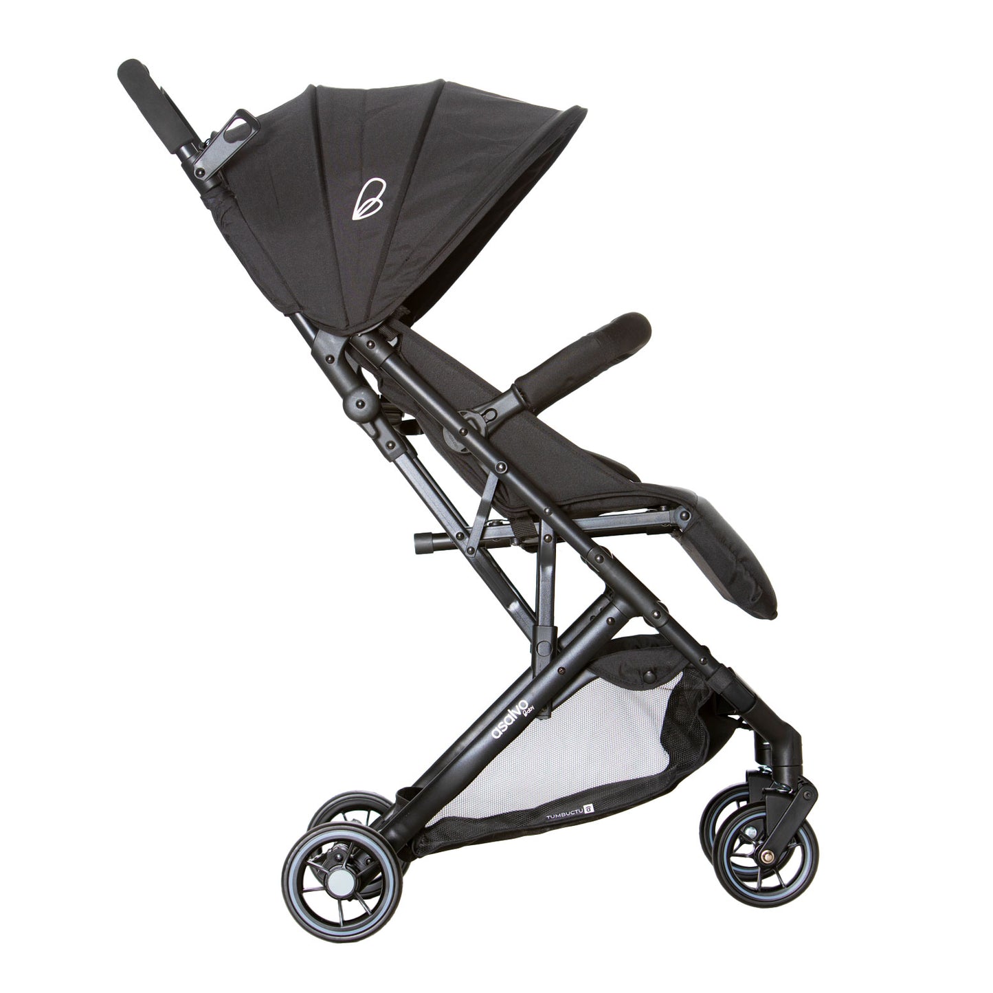 Asalvo Tumbuktu-Kinderwagen in schwarz