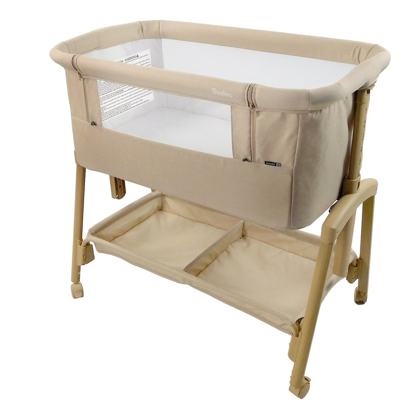 Asalvo 2in1 Kinder- & Beistellbett COT SMART in Beige