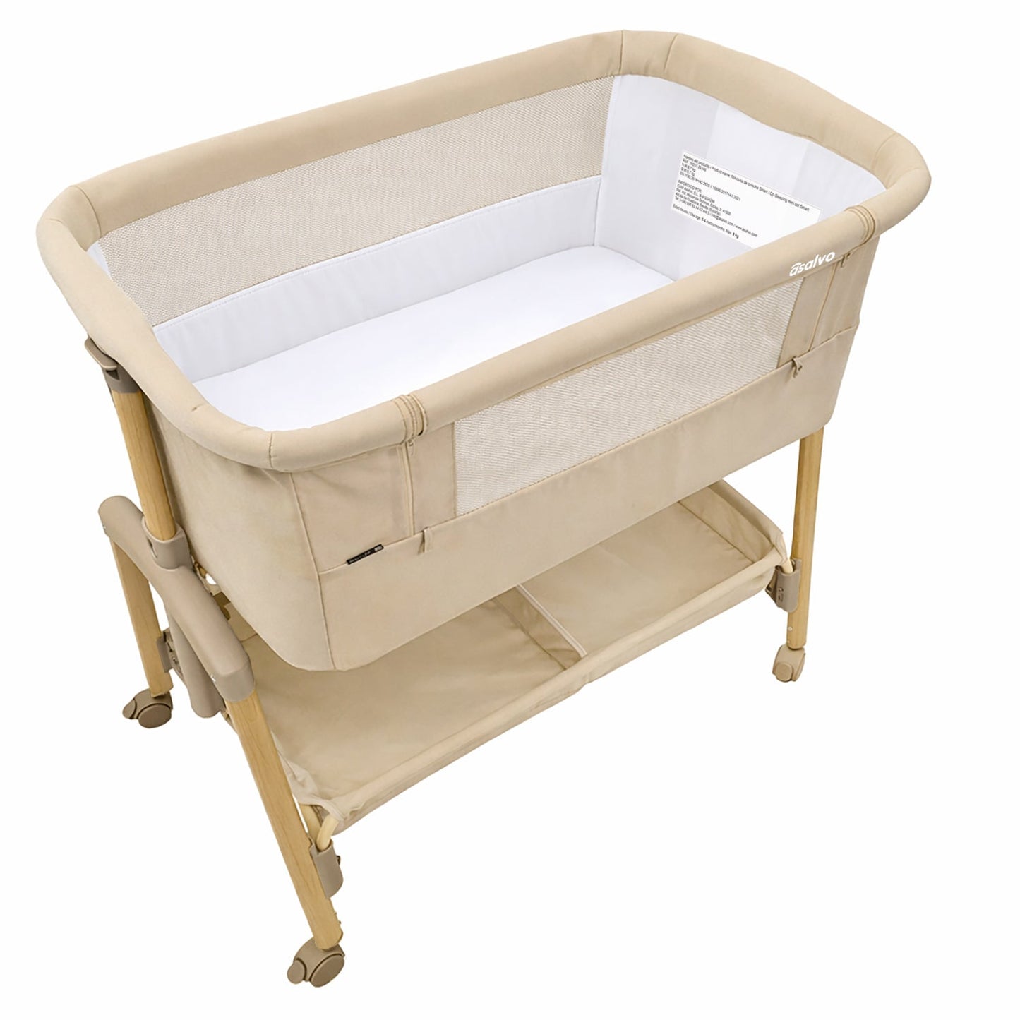 Asalvo 2in1 Kinder- & Beistellbett COT SMART in Beige