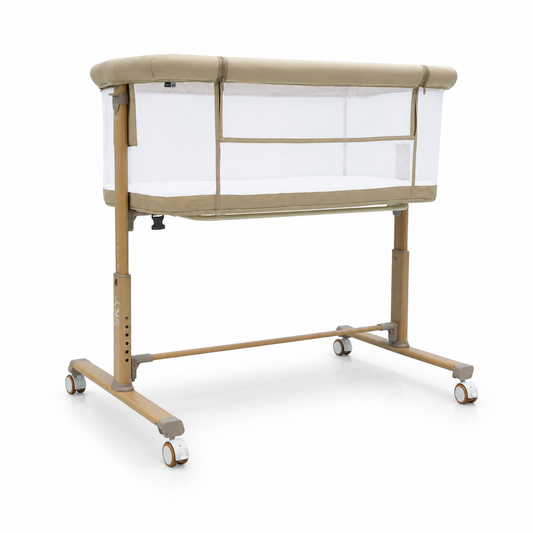 Asalvo 2in1 Kinder- & Beistellbett SKY in Beige