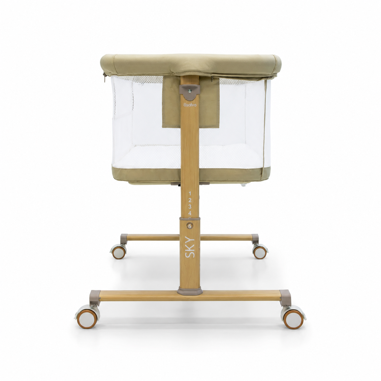 Asalvo 2in1 Kinder- & Beistellbett SKY in Beige
