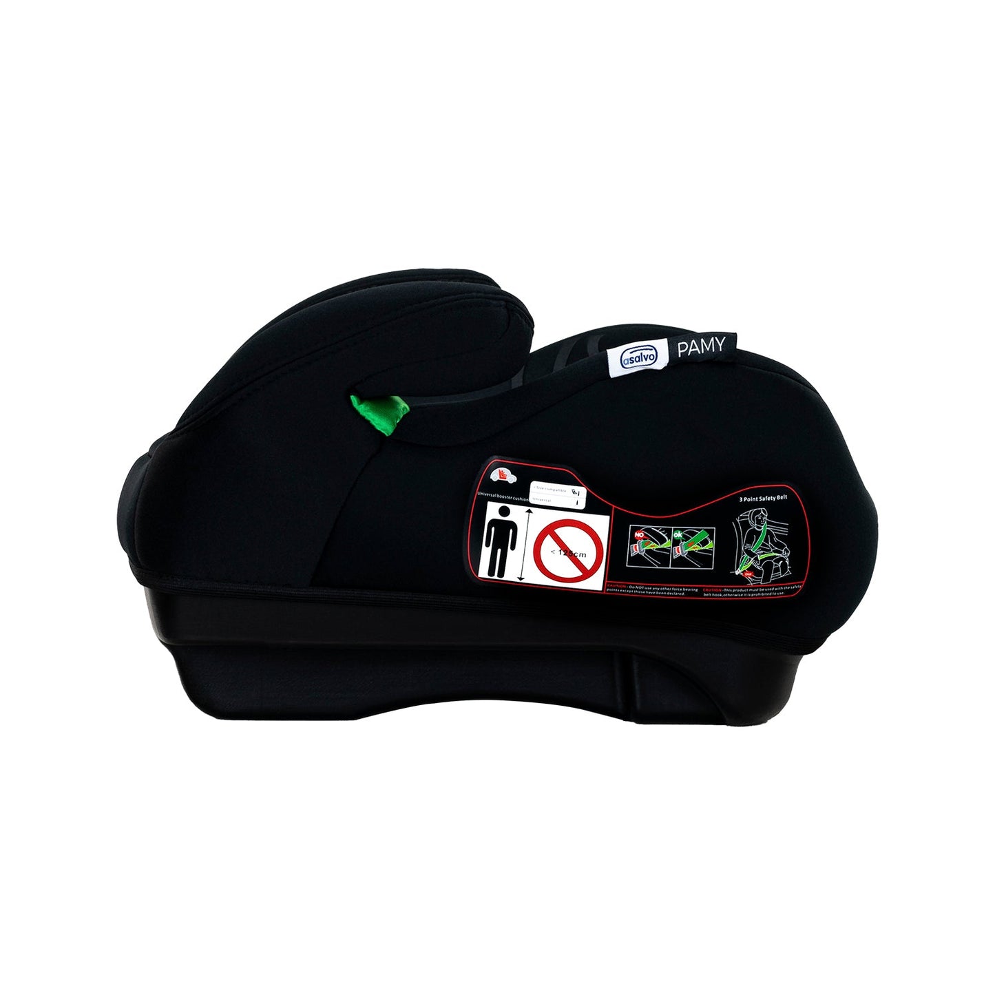 Asalvo I-Size Pamy Kindersitz in Schwarz