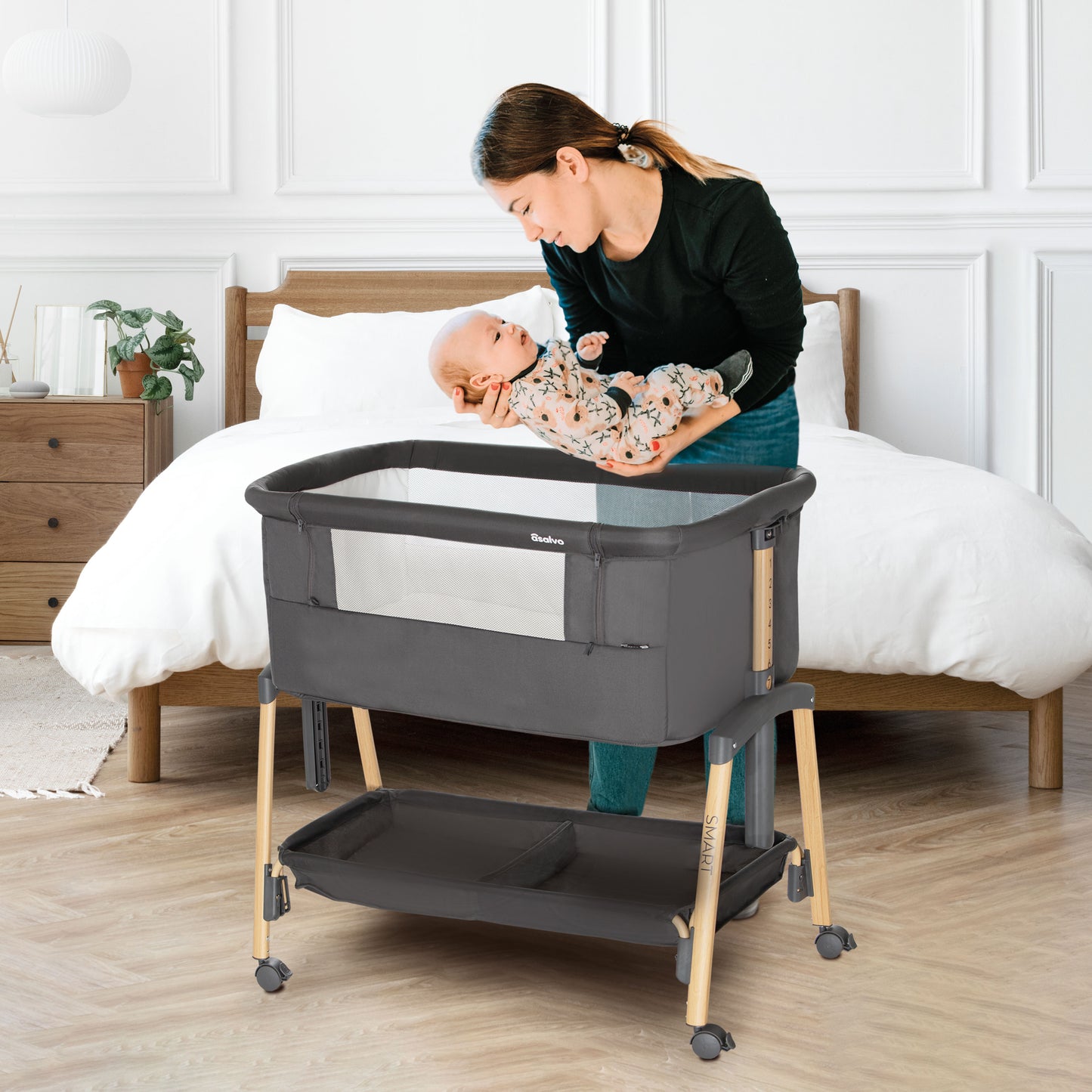 2 in 1 Kinder- & Beistellbett COT SMART