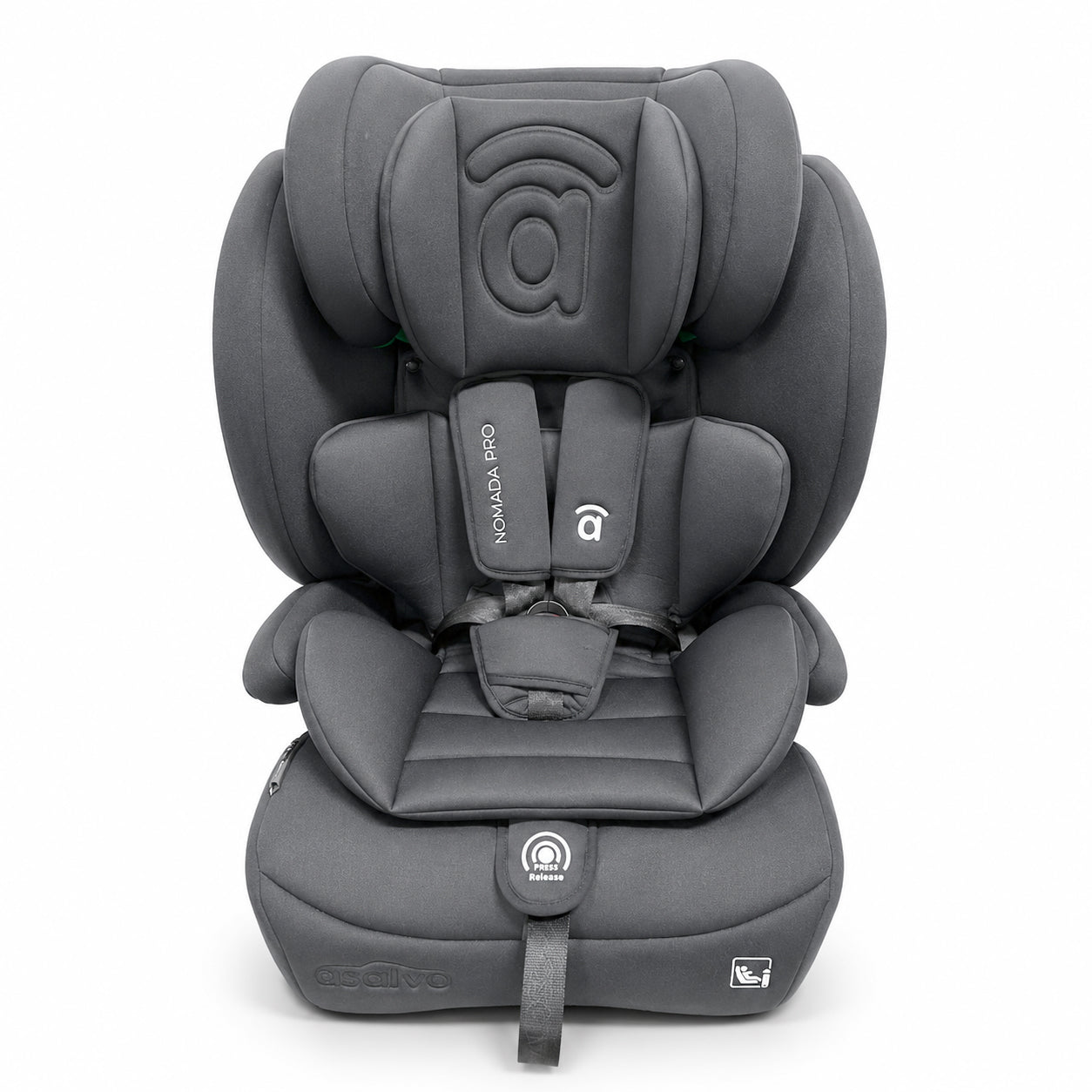 Asalvo Kinderautositz 76-150CM NOMADA PRO GREY