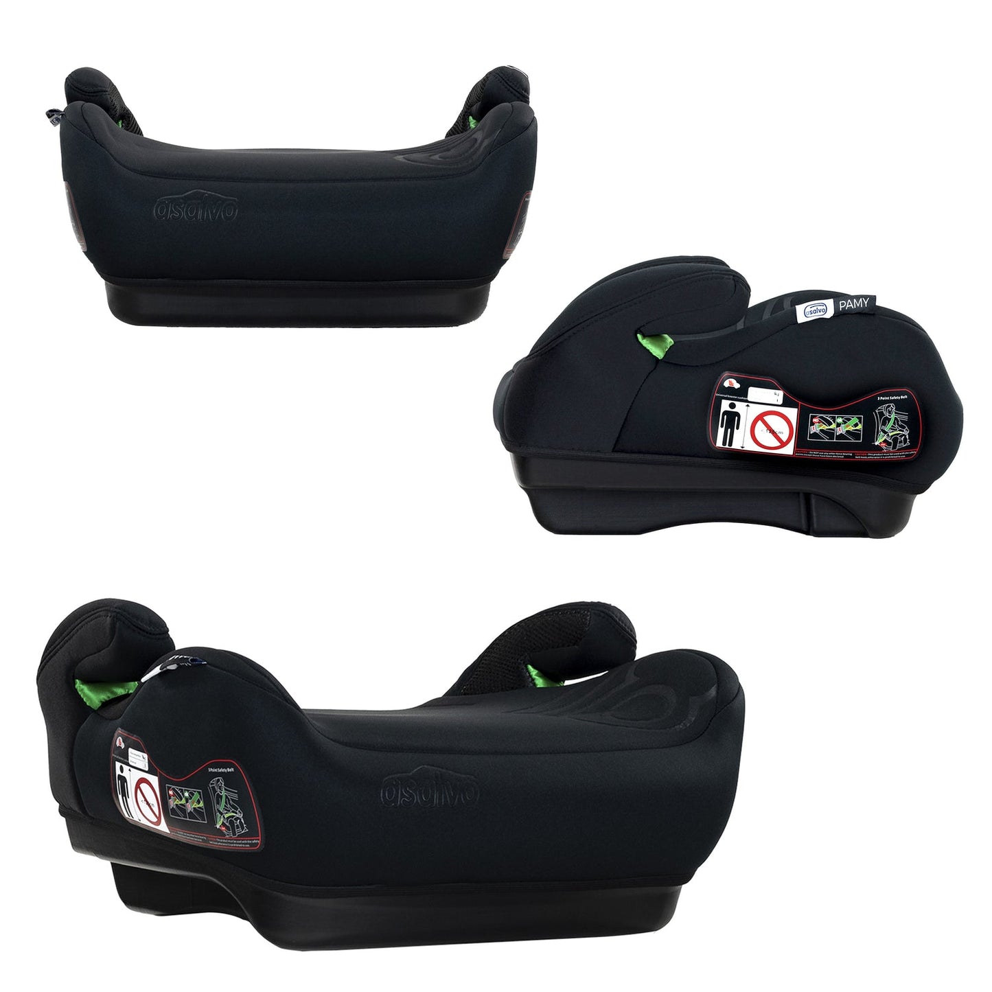 Asalvo I-Size Pamy Kindersitz in Schwarz