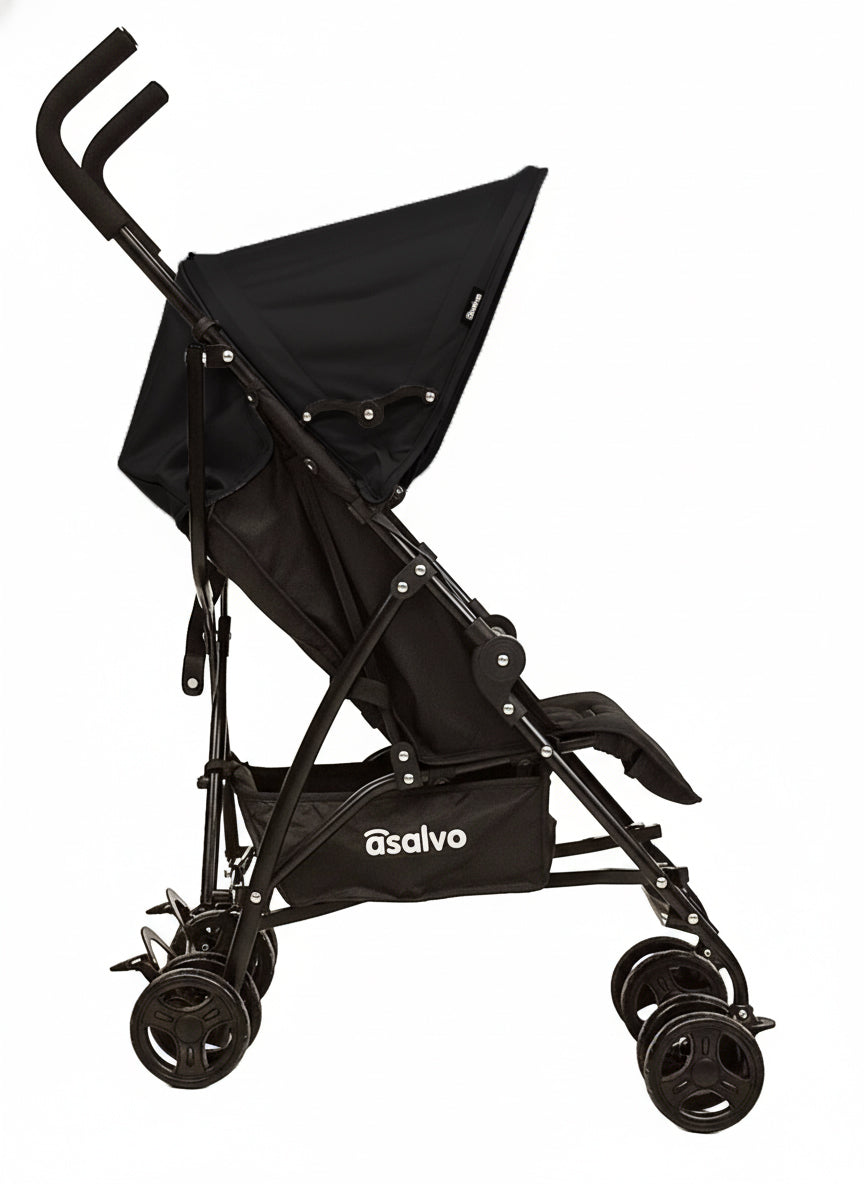 Asalvo Kinderwagen Mia, schwarz