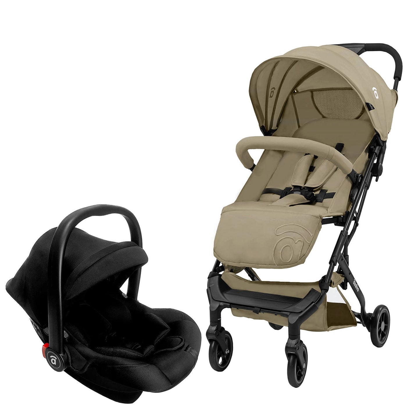 Asalvo 2 in 1 Buggy Travel System und Autositz TUMBUCTU BEIGE