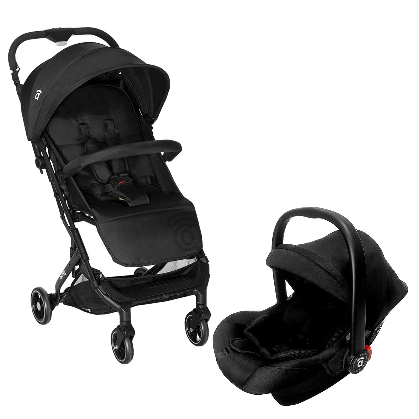 Asalvo 2in1 Travel System Buggy und Autositz TUMBUCTU BLACK